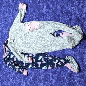 Carter's fleece footies 12m